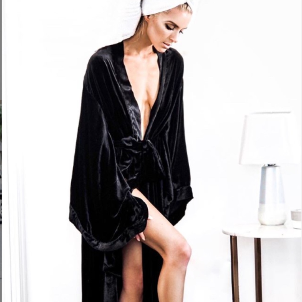 Nudwear Velvet floor length robe